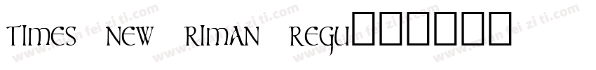 times new riman regu字体转换